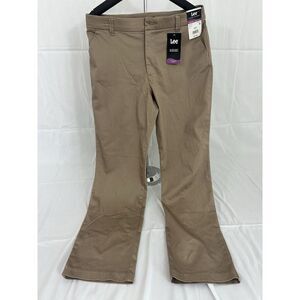 Lee Ultra Soft Waistband Straight Leg Khaki Pants Comfort & Style 12M